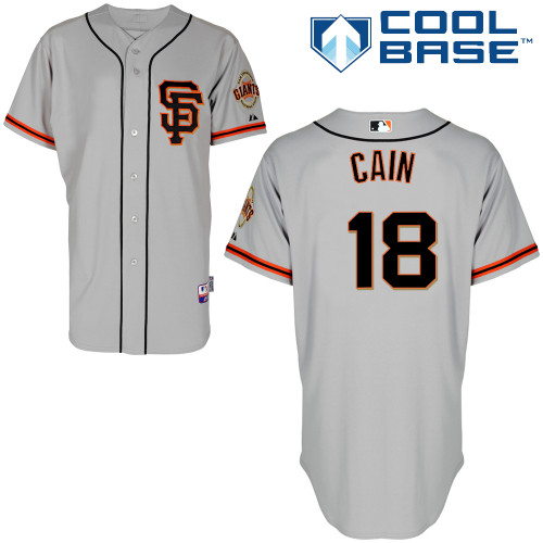 Matt Cain #18 Youth Baseball Jersey-San Francisco Giants Authentic Road 2 Gray Cool Base MLB Jersey